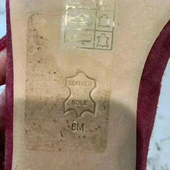 Tory Burch 15mm Miller Metal Loafer Burgundy Suede size 8 new - Picture 7 of 9